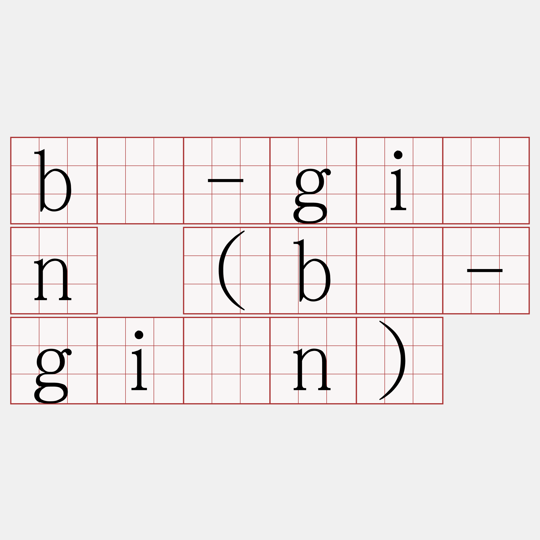 bô-giàn (bē-giàn)